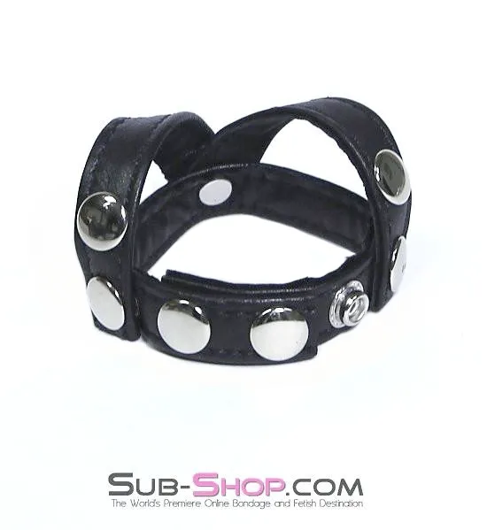 Male Sex Toys Idea 8853HS Leather YStyle Cock Ball Separator Strap