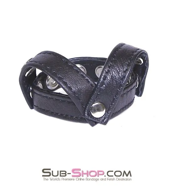 Male Sex Toys Idea 8853HS Leather YStyle Cock Ball Separator Strap