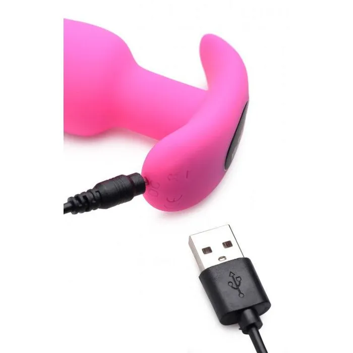 Male Sex Toys XR Brands 21x Silicone Butt Plug With Remote Pink Male Sex Toys XR Brands 21x Silicone Butt Plug With Remote Pink