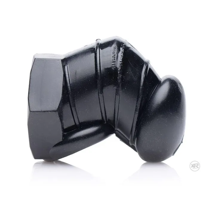 Male Sex Toys XR Brands Master Series Detained Black Restrictive Chastity Cage
