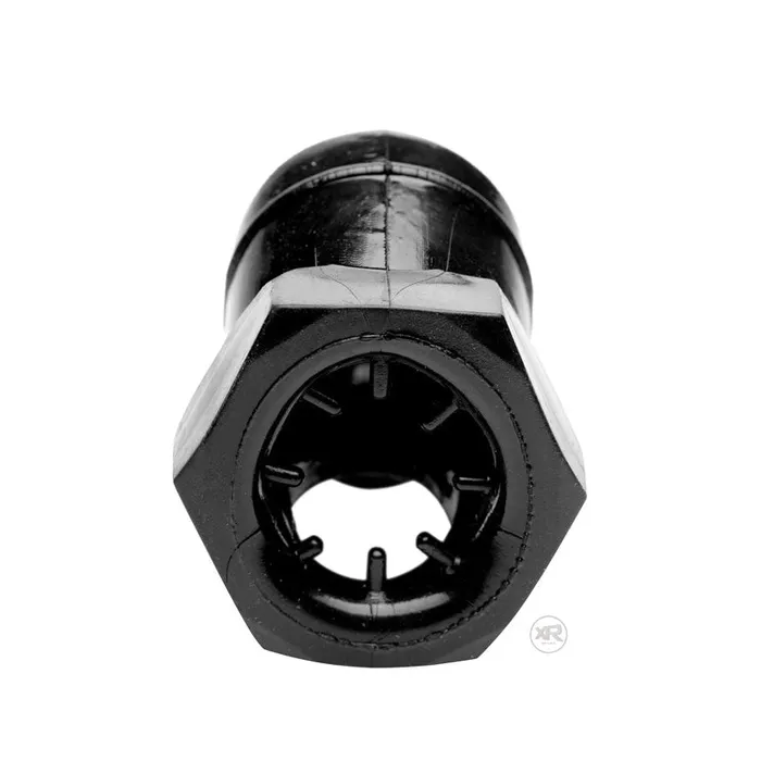 Male Sex Toys XR Brands Master Series Detained Black Restrictive Chastity Cage