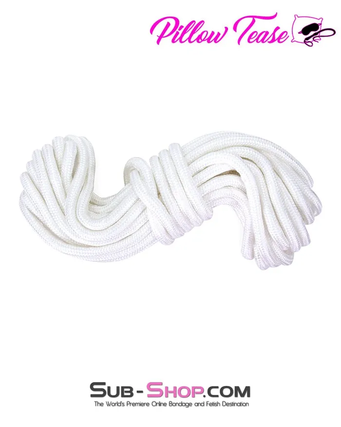Moonwell 4740M bBOGOb Premium Braided White Nylon Bondage Rope Couples