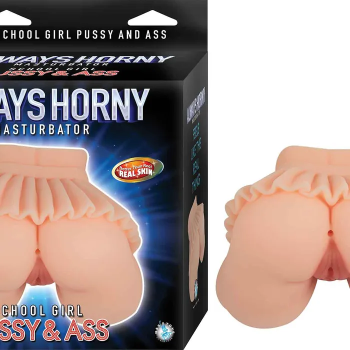 Nasstoys Male Sex Toys Always Horny Masturbator School Girl Pussy and Ass White