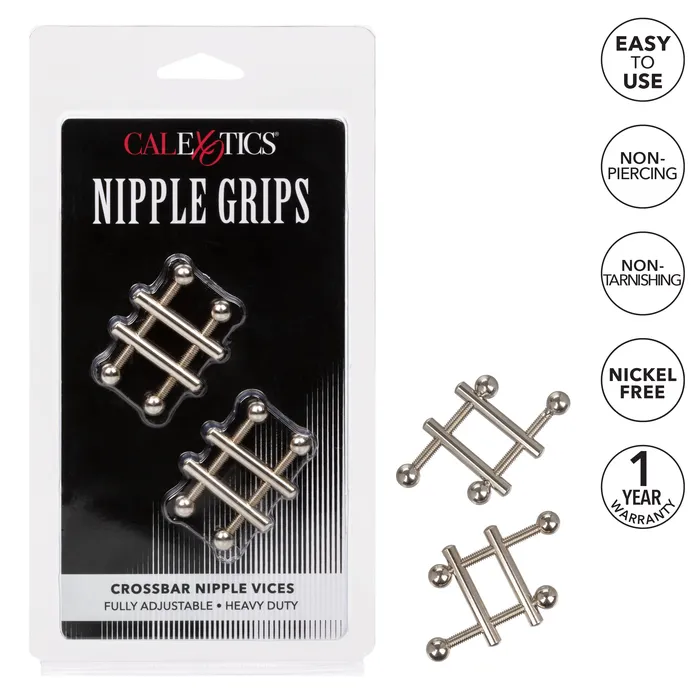 Nipple Grips Crossbar Nipple Vices CalExotics Nipple Clitoral Toys Nipple Grips Crossbar Nipple Vices CalExotics Nipple Clitoral Toys
