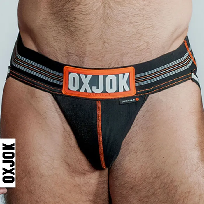 OXJok Slingjock Upthrust SliderStrap Jock Black Iron Xl Anal