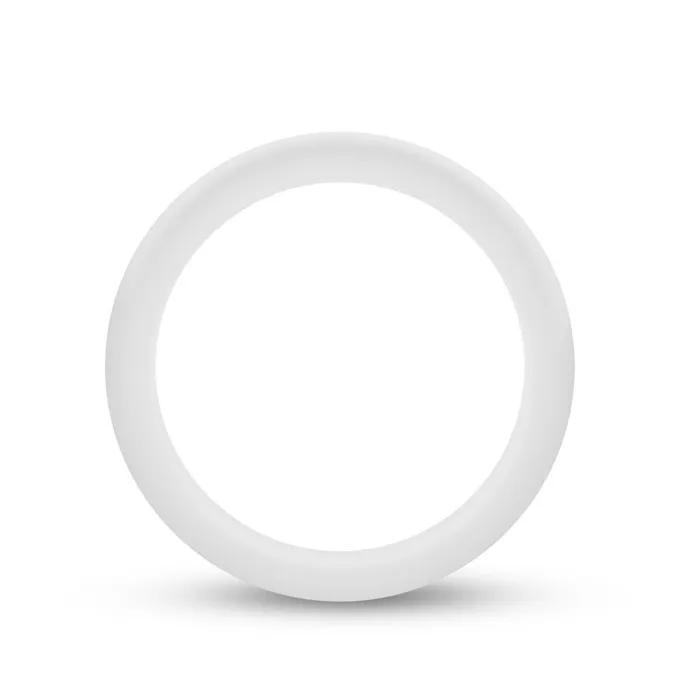 Performance Silicone Glo Cock Ring White Glow Blush Male Sex Toys