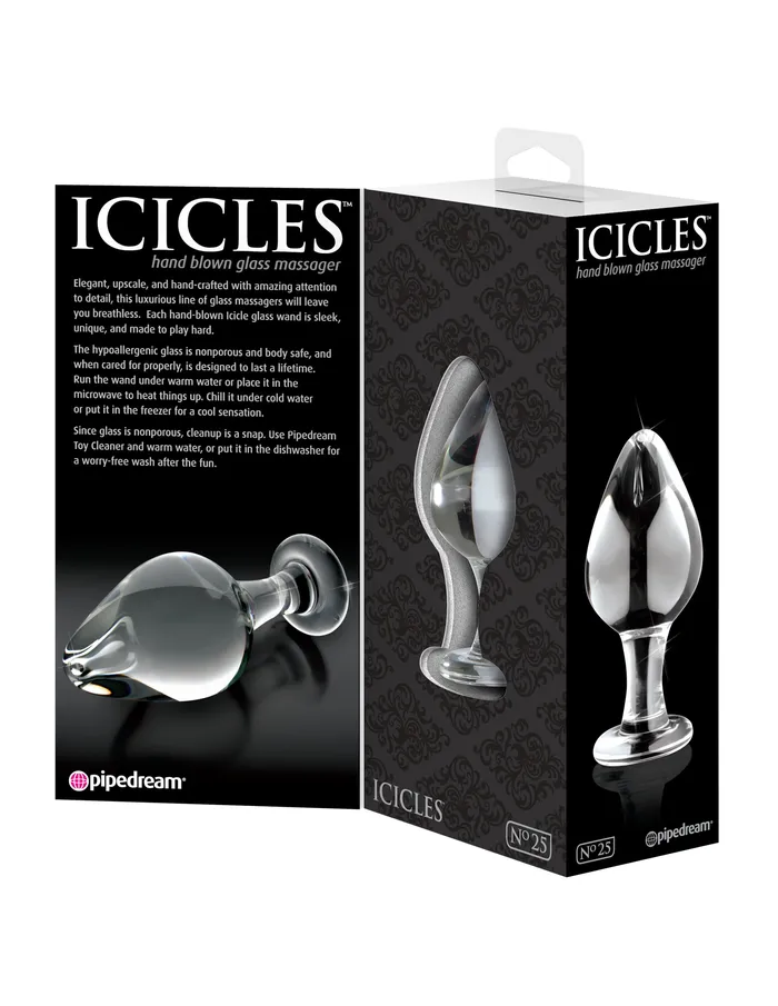 Pipedream Anal Chill or Thrill Glass Adventure Toy EcoFriendly BodySafe Fun