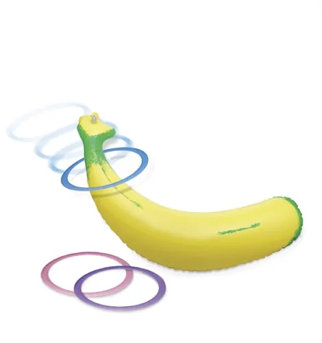 Pipedream Couples Inflatable Banana Ring Toss Game for Silly Fun at Parties Pipedream Couples Inflatable Banana Ring Toss Game for Silly Fun at Parties
