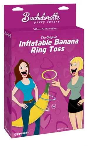 Pipedream Couples Inflatable Banana Ring Toss Game for Silly Fun at Parties
