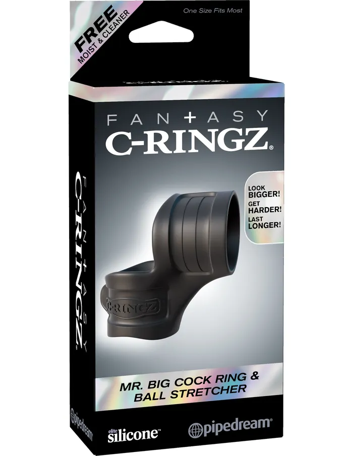 Pipedream Mr Big Playtime Silicone Cock Ring Ball Stretcher Combo Male Sex Toys