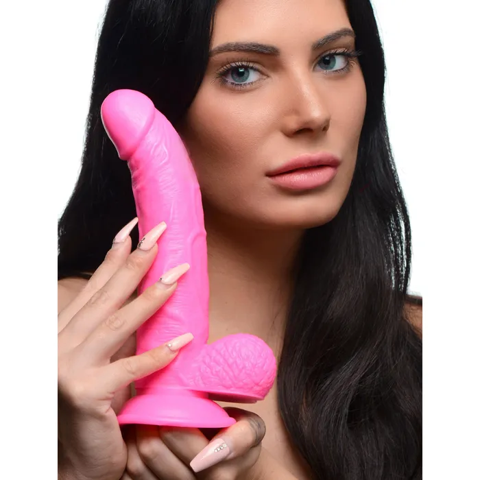 Pop Pecker 75 Inch Dildo With Balls Pink XR Brands Dildos