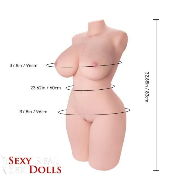 77cm 2ft6 Plump Curvy Body Sex Doll Torso Tantaly Dolls Male Sex Toys