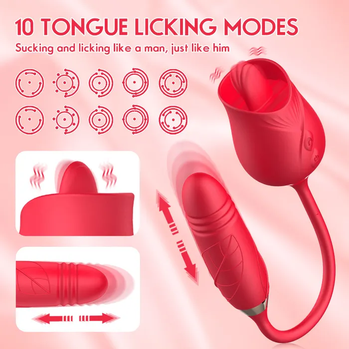 Female Sex Toys Lurevibe The Rose Toy With Bullet Vibrator Pro lurevibe