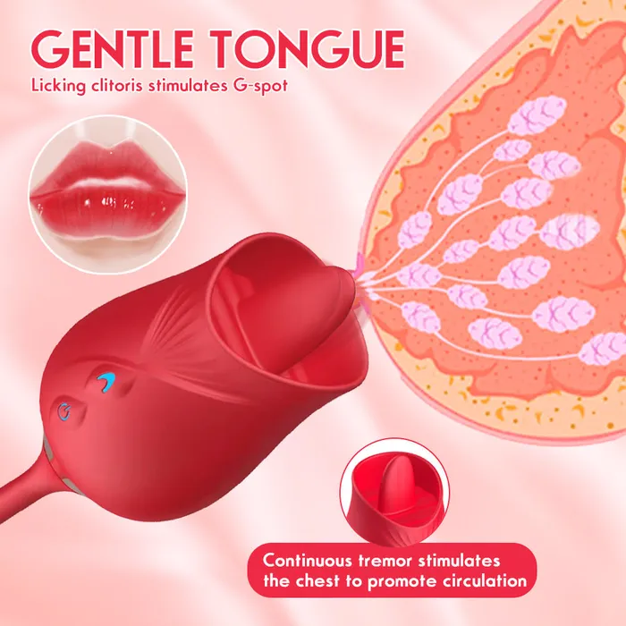 Female Sex Toys Lurevibe The Rose Toy With Bullet Vibrator Pro lurevibe