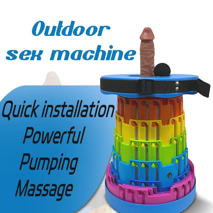Female Sex Toys Lurevibe TOYHEERG Rainbow Chair Sex Dildo Machine Outdoor Stimulation