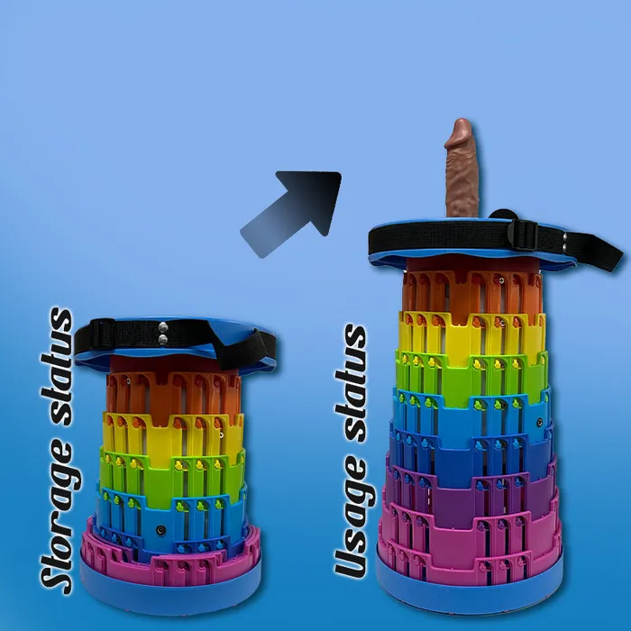 Female Sex Toys Lurevibe TOYHEERG Rainbow Chair Sex Dildo Machine Outdoor Stimulation