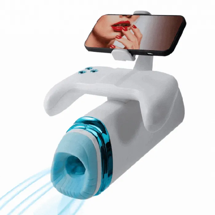 Game Cup M100 Heating Thrusting Vibrating Penis Stroker With Handles And Phone Holder Lurevibe Male Sex Toys Game Cup M100 Heating Thrusting Vibrating Penis Stroker With Handles And Phone Holder Lurevibe Male Sex Toys