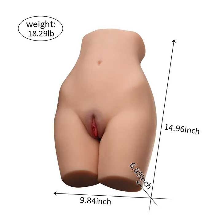 Lance China Gift Torso Sex Doll Buildin Metal Skeleton with Realistic Anal Vaginal 2 Holes Tight XISE Male Sex Toys