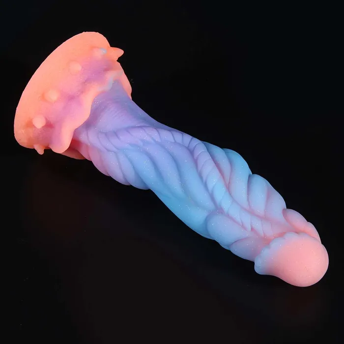LEXIAOYAO Anal Fluorescent Silicone Butt Plug Dildo