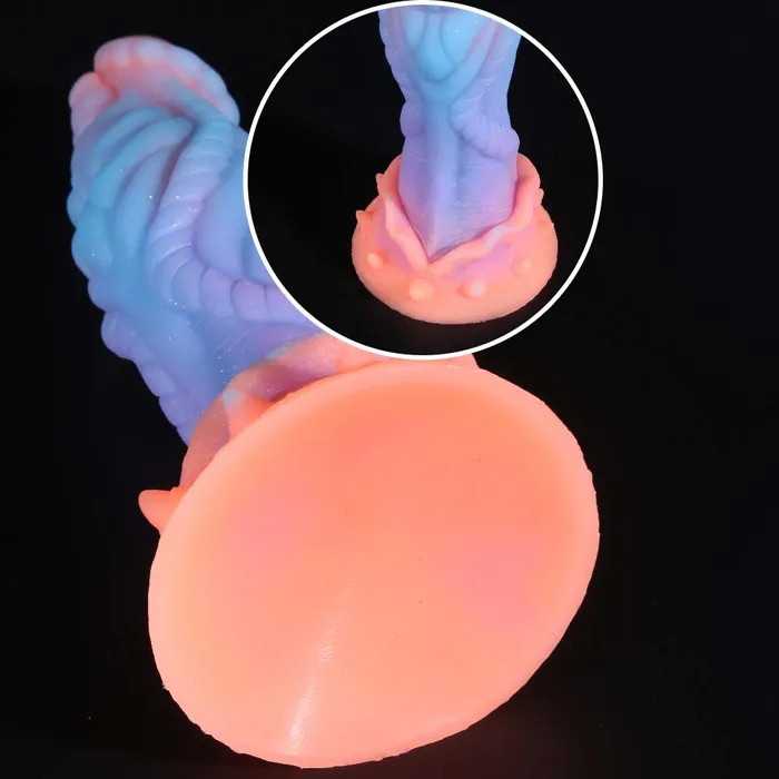 LEXIAOYAO Anal Fluorescent Silicone Butt Plug Dildo