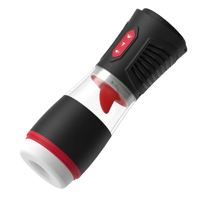 Lurevibe 4 Sucking Modes Penis Cup 7 Tongue Licking Male Masturbator Cup Lurevibe Male Sex Toys