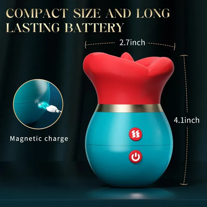 Lurevibe Female Sex Toys Lurevibe 3 in 1 App Remote Control Big Mouth Vibrator With 360 Tongue Licking Sucking Vibrating