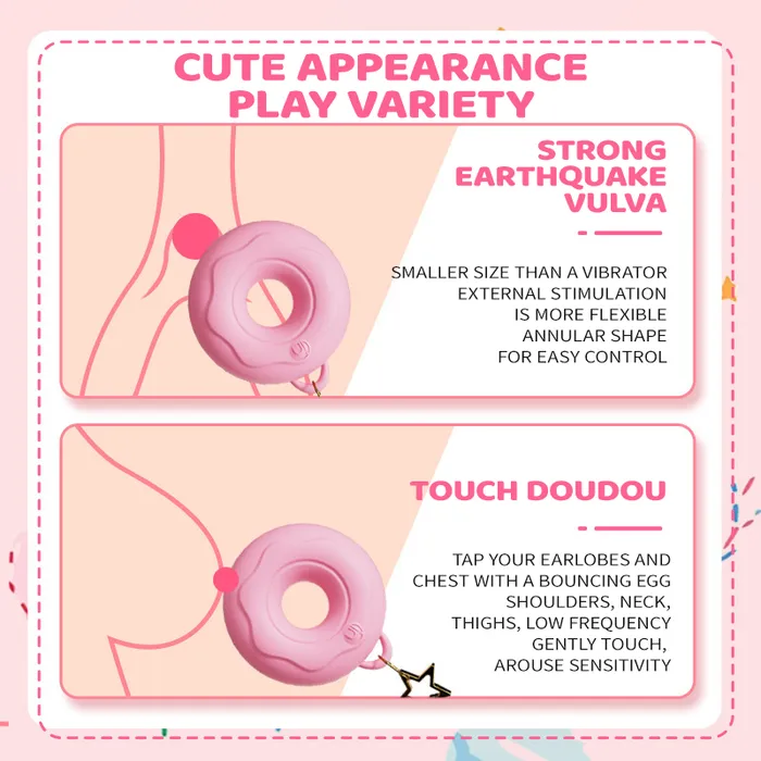 Lurevibe GALAKU Donut Pearl Chain APP Diving Egg Female Masturbator Male Sex Toys