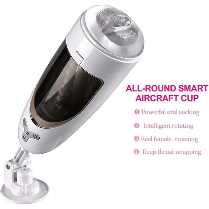 lurevibe Lurevibe 5Frequency Suction 10Frequency Rotation Male Masturbator Male Sex Toys