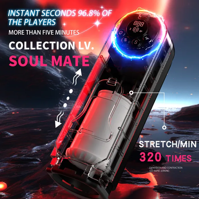 lurevibe Male Sex Toys Cockpit Stroker Thursting Vibrating Masturbation Cup