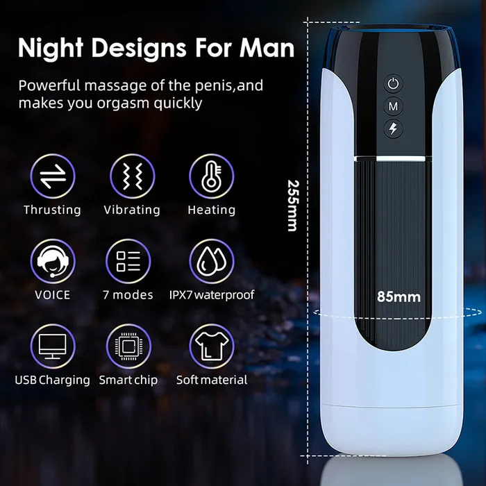 lurevibe Male Sex Toys Lurevibe Fully Automatic Male Telescopic Vibrating Masturbator