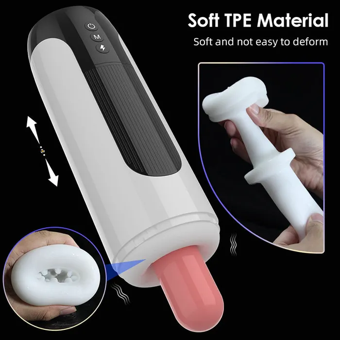 lurevibe Male Sex Toys Lurevibe Fully Automatic Male Telescopic Vibrating Masturbator