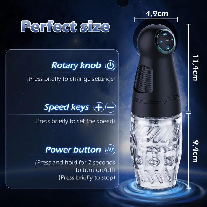Lurevibe Male Sex Toys Lurevibe Gawk Gawk 300 Male Masturbator Male Masturbators Cup With 4 Rotation 3 Speed Modes
