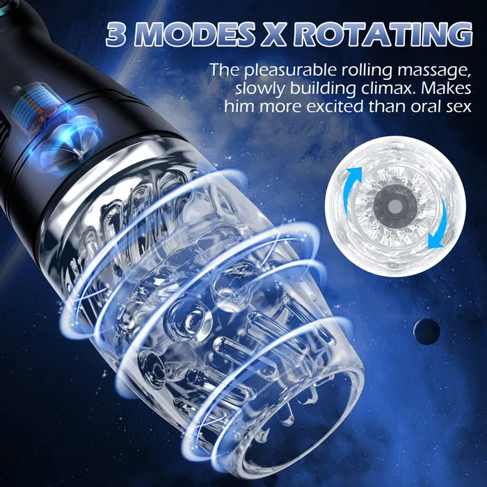 Lurevibe Male Sex Toys Lurevibe Gawk Gawk 300 Male Masturbator Male Masturbators Cup With 4 Rotation 3 Speed Modes