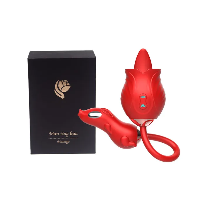Lurevibe New Rose Double Head Tongue Licking Vibration Jump Egg For Women Lurevibe Vibrators Lurevibe New Rose Double Head Tongue Licking Vibration Jump Egg For Women Lurevibe Vibrators
