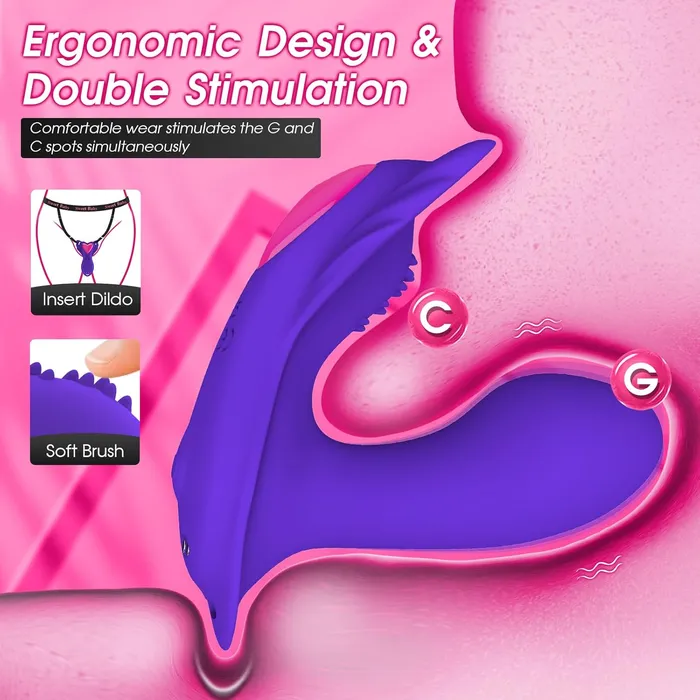 Lurevibe Valentines Special 627 Off Rose Finger Vibrator Butterfly Wearable Vibrator Female Sex Toys