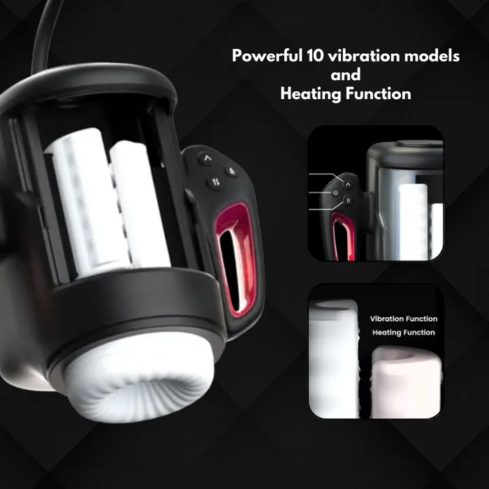 Male Sex Toys lurevibe Game King Rubbing Masturbator with Vibration and Warming