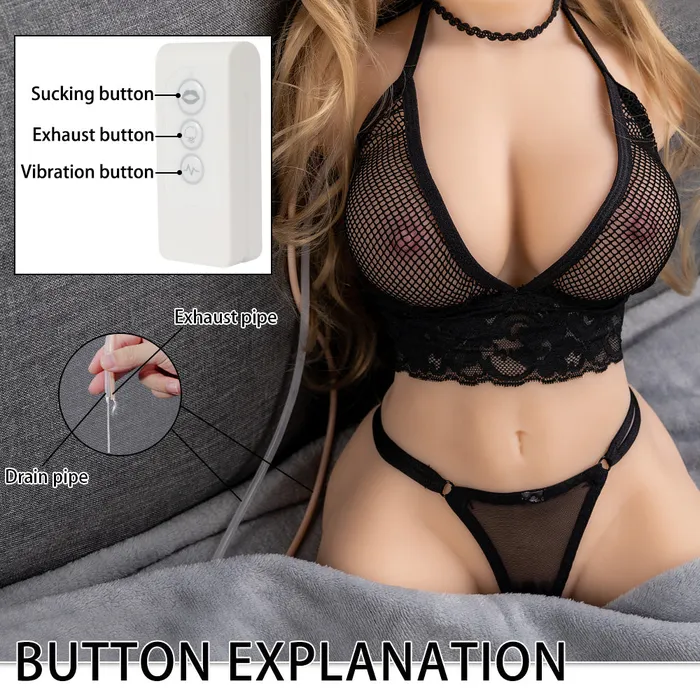 Male Sex Toys XISE Delia EU Stock Sex Doll Torso Electric Without Head for Male Masturbator