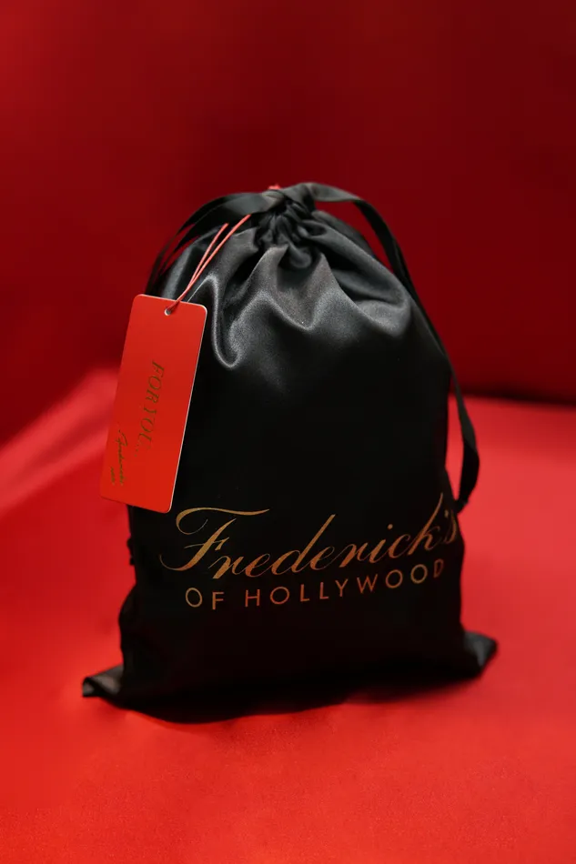 Medium Satin Gift Pouch With Tissue Tag Fredericks Of Hollywood Male Sex Toys