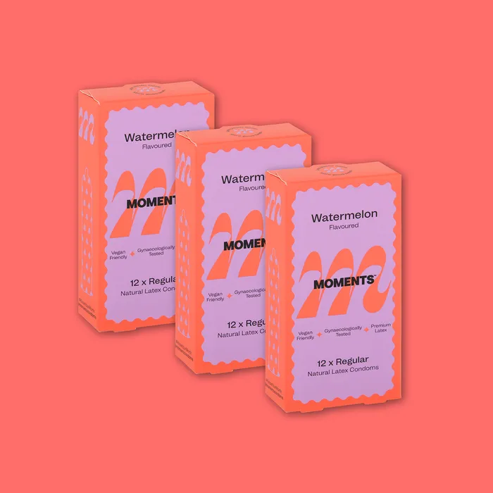 Moments Condoms Moments Watermelon 3 Packs Vibrators