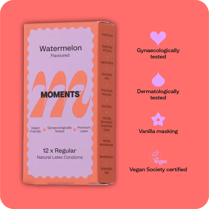 Moments Condoms Moments Watermelon 3 Packs Vibrators