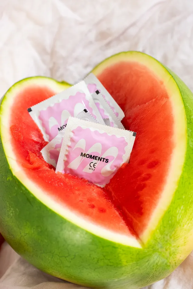 Moments Condoms Moments Watermelon 3 Packs Vibrators