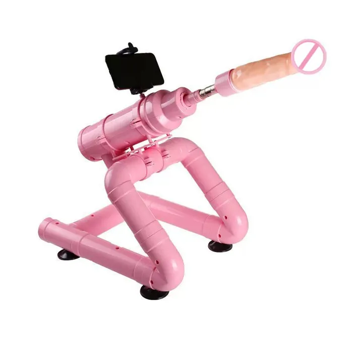 Pink Wirecontrolled Telescopic Silent Dildo Machine Lurevibe Dildos
