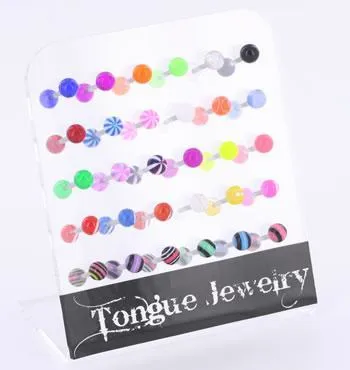 14g 58 Acrylic Ball Straight Barbells plus Display Stand Painful Pleasures Male Sex Toys 14g 58 Acrylic Ball Straight Barbells plus Display Stand Painful Pleasures Male Sex Toys