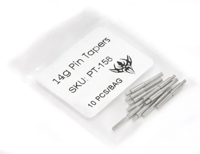 14g Disposable Stainless Steel Pin Taper for Internally Threaded or Threadless Jewelry Price Per 1 Pierced Tools Anal