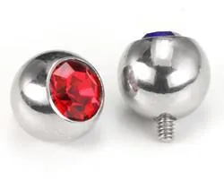 16g Internal 08mm Threading Steel Swarovski Jeweled Ball Top Price Per 1 Painful Pleasures Male Sex Toys 16g Internal 08mm Threading Steel Swarovski Jeweled Ball Top Price Per 1 Painful Pleasures Male Sex Toys