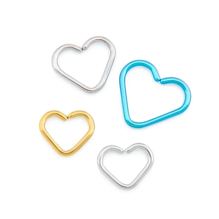 16g Niobium Bendable Heart for Ear Piercings Three Size Options Painful Pleasures Dildos 16g Niobium Bendable Heart for Ear Piercings Three Size Options Painful Pleasures Dildos