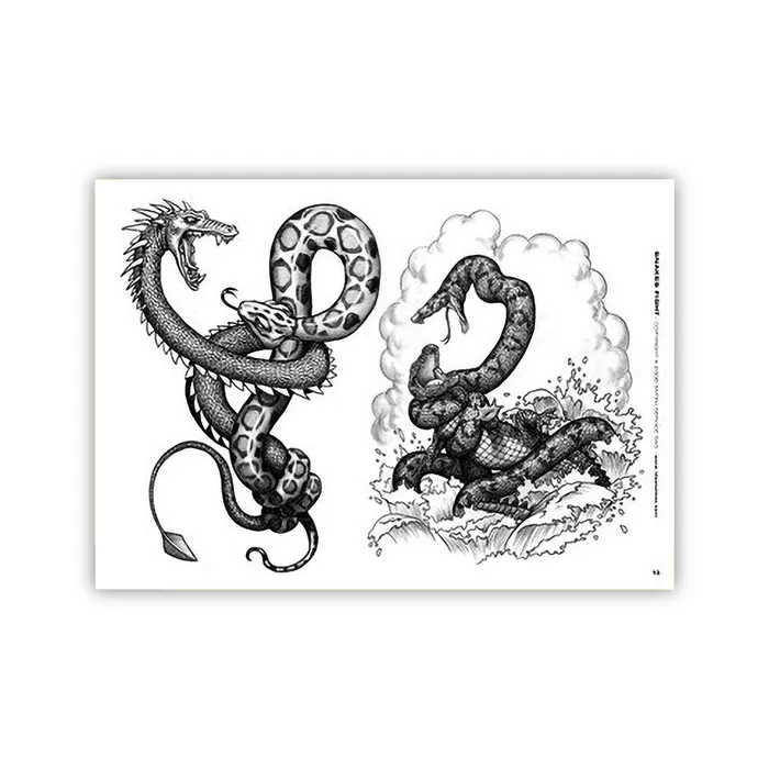 3ntini Vibrators Tattoo Professionist 01 Snakes Softcover Book