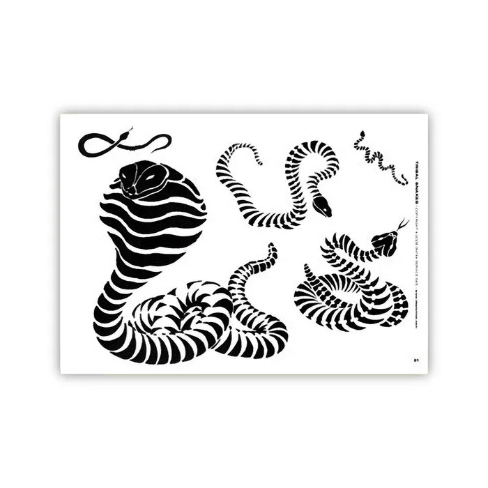 3ntini Vibrators Tattoo Professionist 01 Snakes Softcover Book