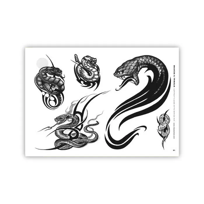 3ntini Vibrators Tattoo Professionist 01 Snakes Softcover Book