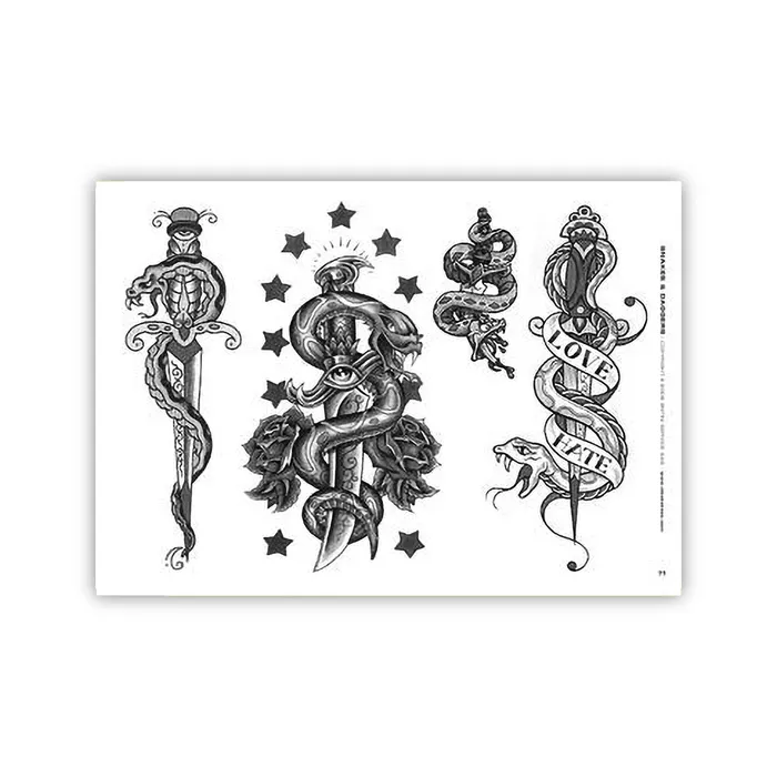 3ntini Vibrators Tattoo Professionist 01 Snakes Softcover Book